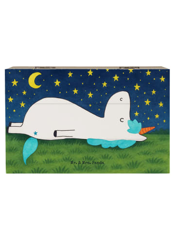 Mr. & Mrs. Panda Box Einhorn Sternenhimmel Design ohne Spruch in Weiß
