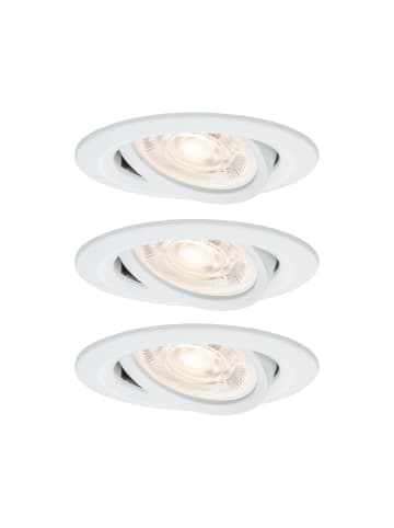 paulmann EBL Set Nova Plus GU10 Flat dim IP65 schw LED 3x4,9W 2700K 230V 51mm Ws m