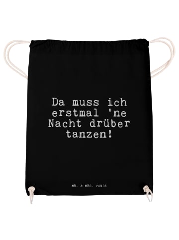 Mr. & Mrs. Panda wander rucksack Da muss ich erstmal... mit Spruch in Schwarz