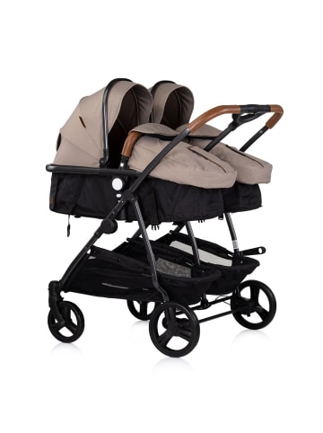 Chipolino Geschwisterkinderwagen Duo Smart in braun