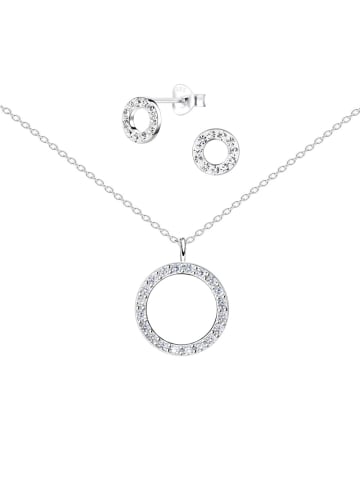 Alexander York Schmuckset CIRCLE Zirkonia in 925 Sterling Silber, 4-tlg.