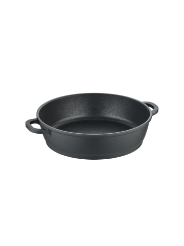 Berndes Servierpfanne mit Glasdeckel aus Aluminium - Vario Click in schwarz