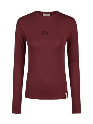 Cotton Candy Langarmshirt in burgundy