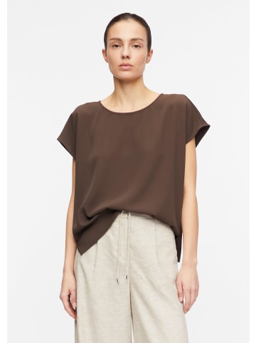comma Bluse in 8943_dunkelbraun
