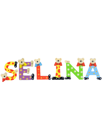 Playshoes Deko-Buchstaben "SELINA" in bunt