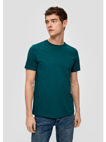 QS T-Shirt kurzarm in Petrol