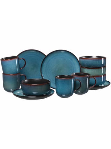 Ritzenhoff & Breker 12er Set Frühstücks-Set Bali in blau