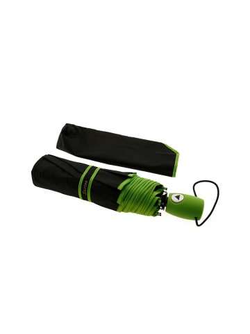 COFI 1453 Teleskop Taschenschirm mit Schutzhülle ergonomischer Gummigriff in Grün