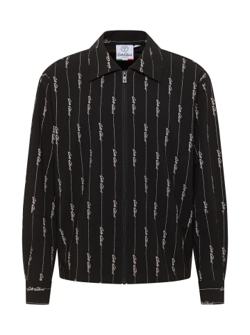 Carlo Colucci Funktions-Kapuzensweatjacke Favarato in Schwarz