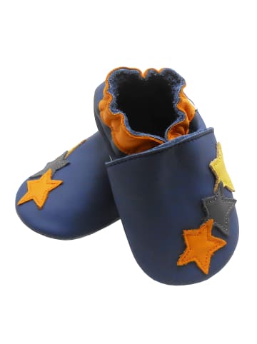 Bemesu Baby Krabbelschuhe aus Leder, weiche Lauflernschuhe mit rutschfester Sohle 