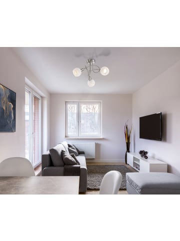 Globo lighting Deckenleuchte "ELLIOTT" in silver