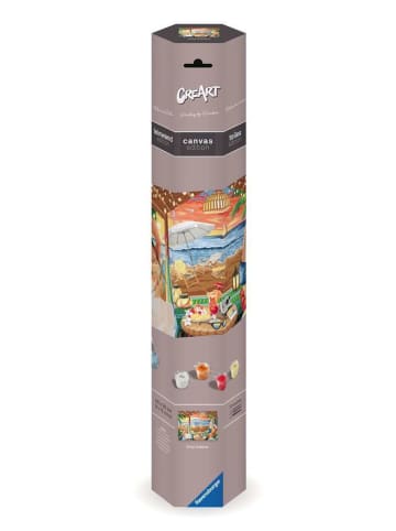 Ravensburger Malprodukte CreArt Canvas Leinwand - Gemütliche Strandhütte CreArt Canvas (Leinwand) Ab 12 Jahre in bunt