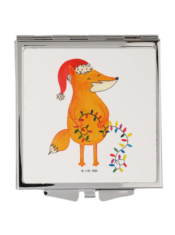 Mr. & Mrs. Panda Schminkspiegel Fuchs Weihnachten ohne Spruch in Weiß