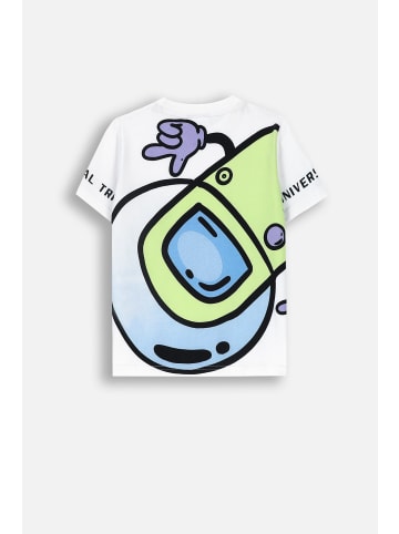 Coccodrillo T-Shirt mit kurzen Ärmeln in weiß