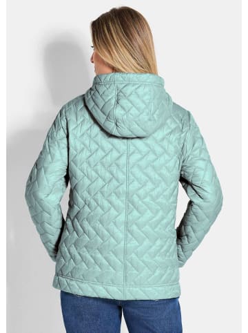 GOLDNER Leichte Steppjacke mit Kapuze in salbei