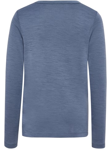 Hummel T-Shirt Hmljr Wool Kinder in FLINT STONE