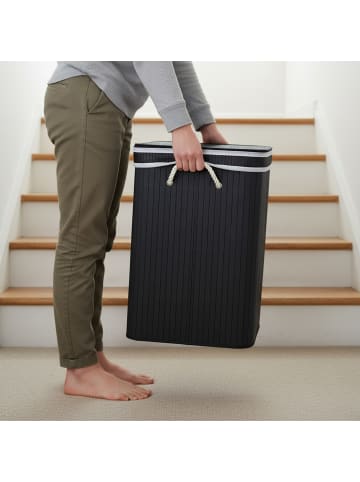 relaxdays Wäschekorb in Weiß - (B)52 x (H)60 x (T)32 cm