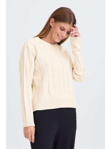 Oxmo Strickpullover OXFKIMNI in Beige
