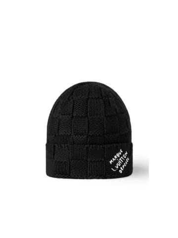 Louis Vuitton Wintermütze in schwarz mit Marque L.Vuitton Déposée Schriftzug