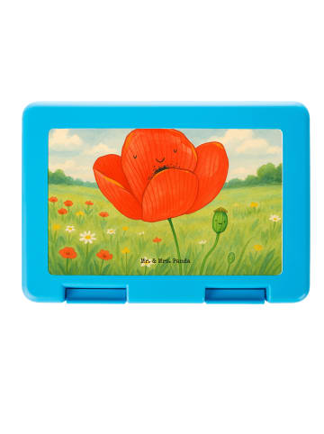 Mr. & Mrs. Panda Rundungerbrotdose Blume Mohnblume Design ohne Spruch in Weiß