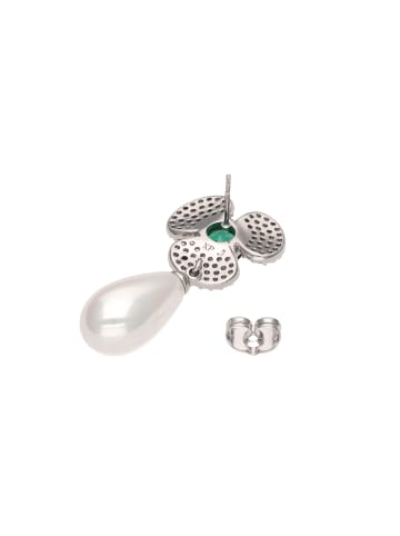 NAEMI Women Earrings in Green White