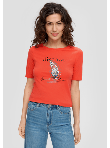 s.Oliver T-Shirt kurzarm in Orange