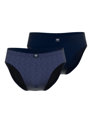 CECEBA Slip 2Er Pack Ohio in blau-dunkel-Allover