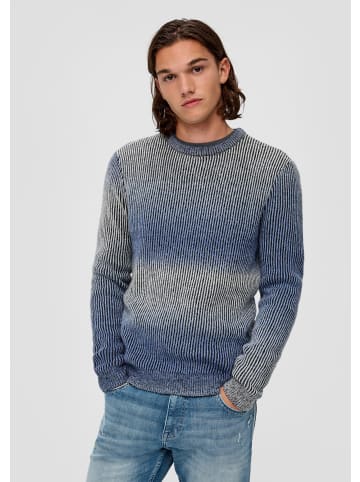 QS Strickpullover in 55G0_royalblau