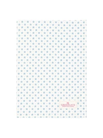 Greengate Geschirrtuch LUMI STAR DUSTY BLUE Blau Sterne