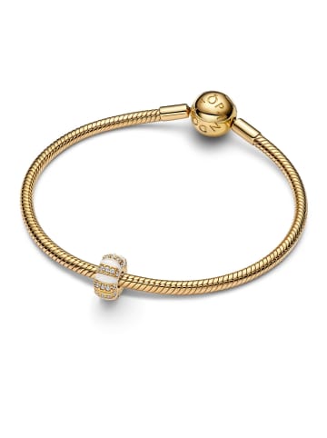 Pandora Clip-Charm Steine und Emaille Goldfarben