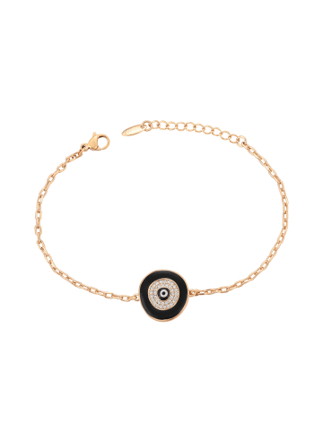 faina Women Bracelet in Rose Gold Black
