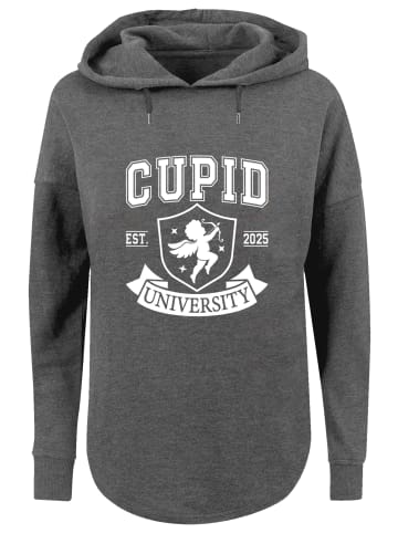 F4NT4STIC Oversized Hoodie Cupid University Valentinstag in charcoal
