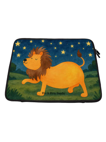 Mr. & Mrs. Panda Laptophülle Sternzeichen Löwe Design ohne Spruch in Weiß