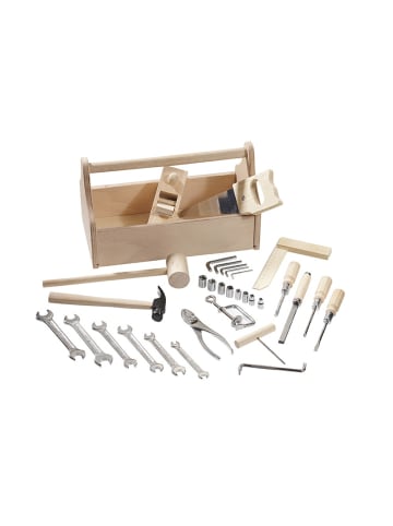 howa Werkbank incl. Werkzeugkiste mit Werkzeug, Kinderwerkbank ab 5 Jahre