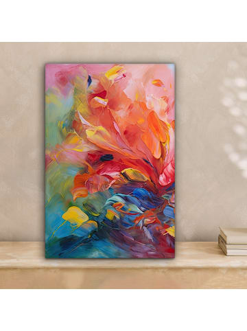 MuchoWow Poster mit Leiste Abstrakte Farbexplosion  (BxH)