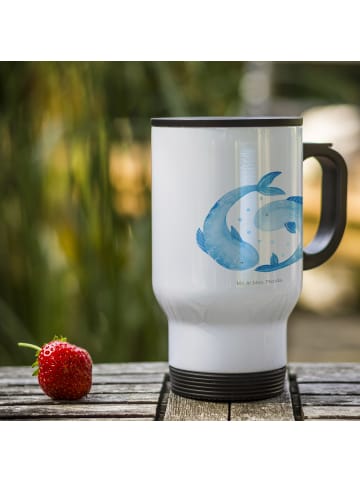 Mr. & Mrs. Panda To Go Becher Sternzeichen Fische ohne Spruch in Weiß