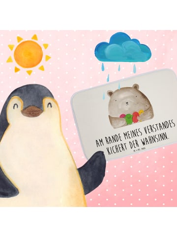 Mr. & Mrs. Panda Badteppich Bär Gefühl mit Spruch in Weiß