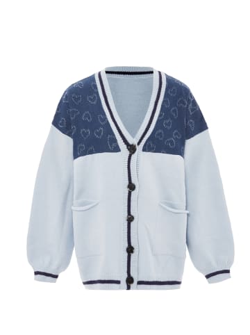 SANIKA Damen Strickjacke in Hellblau Marine