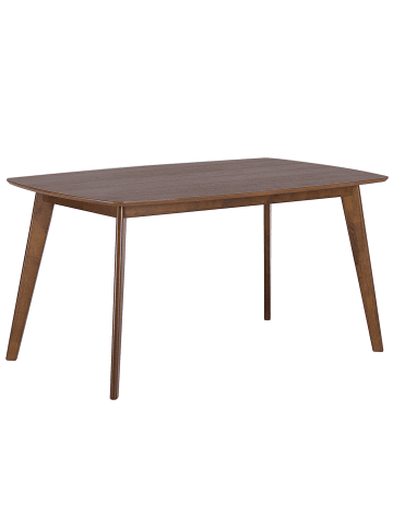 Beliani Esszimmertisch IRIS in Braun - (W) 90 x (H) 75 x (L) 150 cm