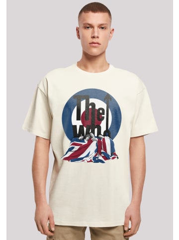 F4NT4STIC Heavy Oversize T-Shirt The Who Flag Blanket in sand