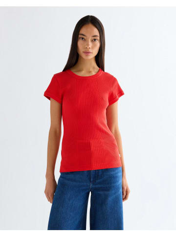 Wrangler T-Shirt Capped Rib in Flame Scarlet