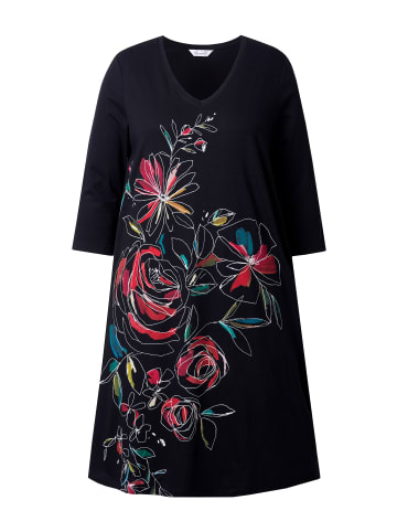 MIAMODA Jerseykleid in schwarz