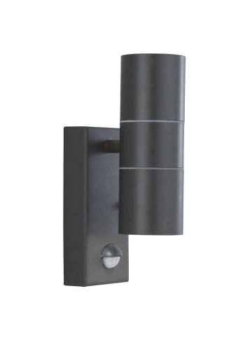 Licht-Erlebnisse Außen Wandlampe (B)7 x (H)21 cm in Grau