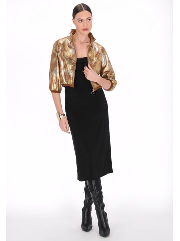 faina Women Jacket in gold snake