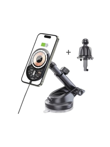 TechProtect Tech-Protect MM15W-V6 Autohalterung mit 15 W Ladegerät für in Schwarz