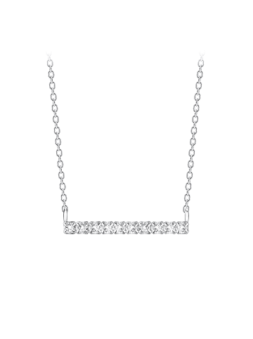 Alexander York Kette mit STAB ZIRKONIA in 925 Sterling Silber