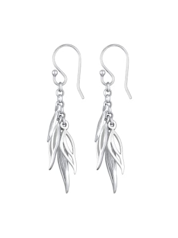 Elli Ohrringe 925 Sterling Silber Blatt in Silber