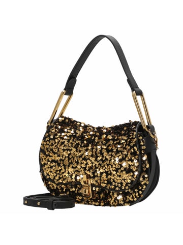 COCCINELLE Magie Pailettes - Schultertasche 22 cm (golden/noir) in golden/noir