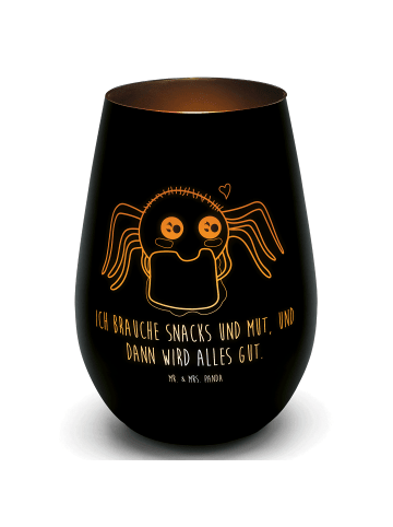 Mr. & Mrs. Panda Kerzenhalter Spinne Agathe Sandwich mit Spruch in Schwarz