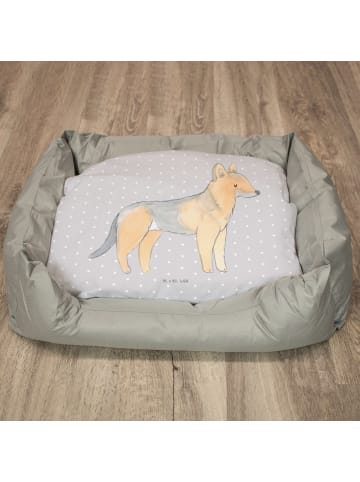 Mr. & Mrs. Panda Hundekissen Schäferhund Lebensretter ohne Spruch in Grau Pastell